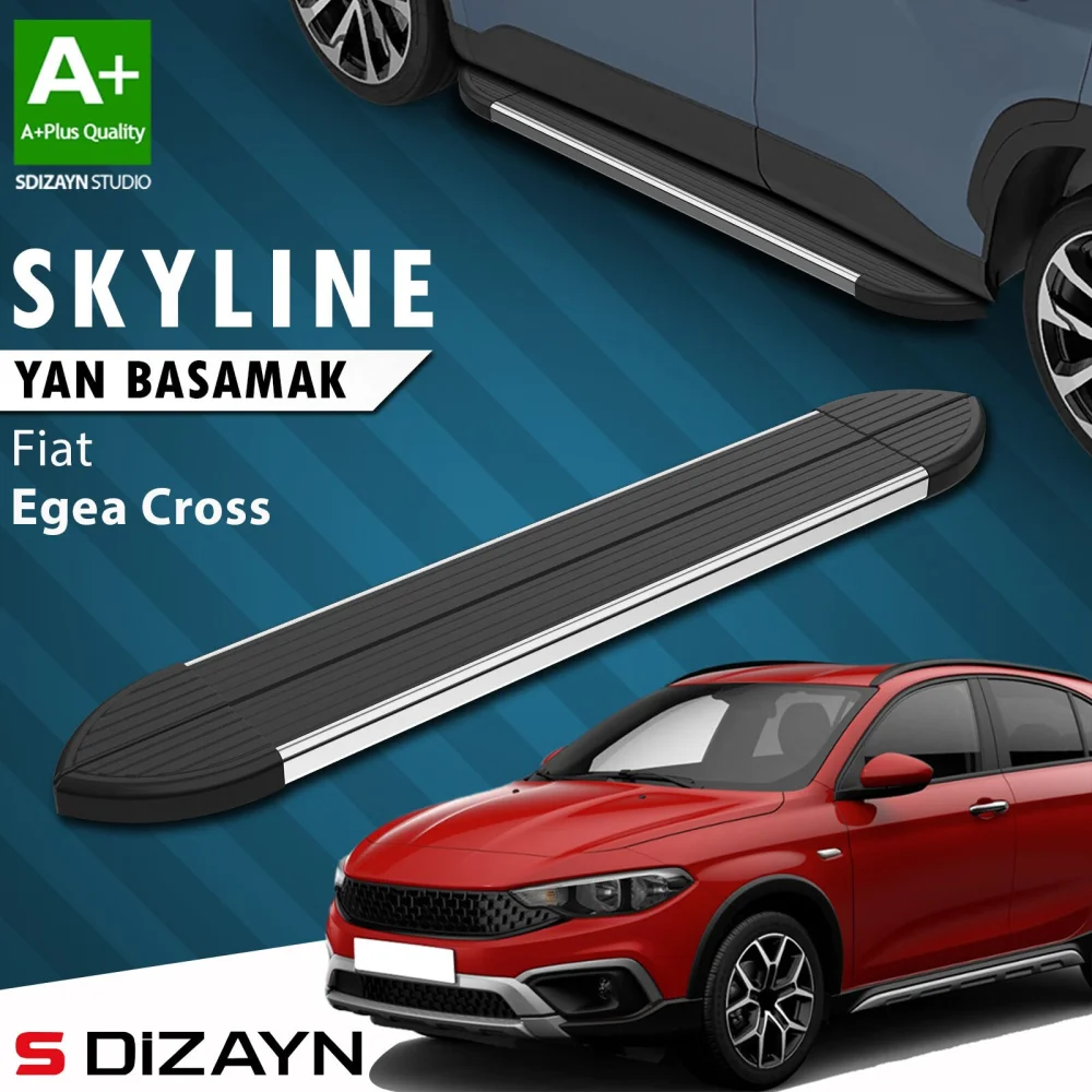 Fiat Egea Cross Skyline Krom Yan Basamak 183 Cm 2020 Üzeri A+ Kalite