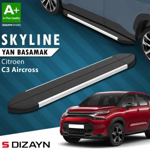 Citroen C3 2016-2024 (B618) uyumlu Aircross Skyline Aluminyum Yan Basamak 183 Cm 2017-2024 A+ Kalite modelleri Oto Aksesuar Shop'de. Kaliteli malzeme, hızlı