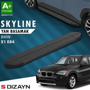 BMW X1 2009-2015 (E84) uyumlu E84 Skyline Siyah Yan Basamak 183 Cm 2009-2015 A+ Kalite modelleri Oto Aksesuar Shop'de. Kaliteli malzeme, hızlı kargo ve güvenli