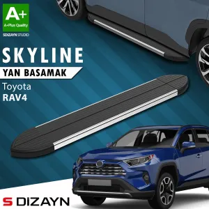 Toyota RAV4 5 Skyline Krom Yan Basamak 173 Cm 2019 ve Sonrası A+ Kalite