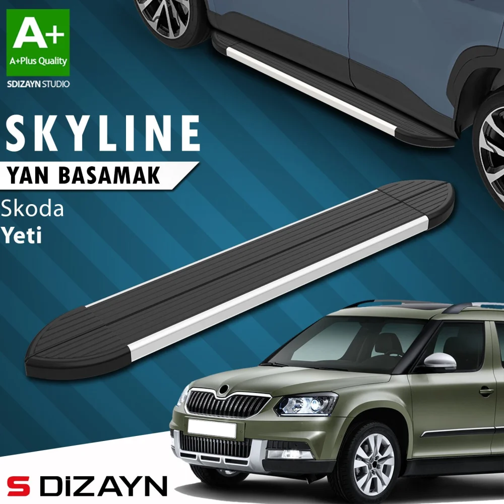 Skoda Yeti Skyline Aluminyum Yan Basamak 173 Cm 2009-2017 A+ Kalite