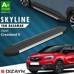 Opel Crossland 2017-2020 (Crossland X) uyumlu X Skyline Krom Yan Basamak 173 Cm 2017 Üzeri A+ Kalite modelleri Oto Aksesuar Shop'de. Kaliteli malzeme, hızlı