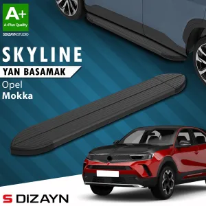 Opel Mokka 2020-Günümüz (B) uyumlu 2 Skyline Siyah Yan Basamak 173 Cm 2020 Üzeri A+ Kalite modelleri Oto Aksesuar Shop'de. Kaliteli malzeme, hızlı kargo ve