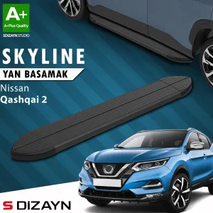 Nissan Qashqai 2013-2021 (J11) uyumlu 2 Skyline Siyah Yan Basamak 173 Cm 2014-2021 A+ Kalite modelleri Oto Aksesuar Shop'de. Kaliteli malzeme, hızlı kargo ve