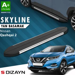 Nissan Qashqai 2013-2021 (J11) uyumlu 2 Skyline Krom Yan Basamak 173 Cm 2014-2021 A+ Kalite modelleri Oto Aksesuar Shop'de. Kaliteli malzeme, hızlı kargo ve