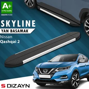 Nissan Qashqai 2013-2021 (J11) uyumlu 2 Skyline Aluminyum Yan Basamak 173 Cm 2014-2021 A+ Kalite modelleri Oto Aksesuar Shop'de. Kaliteli malzeme, hızlı kargo