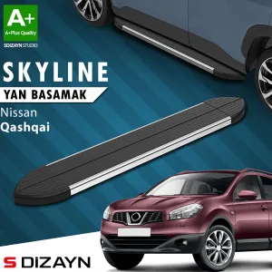 Nissan Qashqai 2006-2013 (J10) uyumlu Skyline Krom Yan Basamak 173 Cm 2007-2014 A+ Kalite modelleri Oto Aksesuar Shop'de. Kaliteli malzeme, hızlı kargo ve