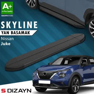 Nissan Juke 2019-Günümüz (F16) uyumlu 2 Skyline Siyah Yan Basamak 173 Cm 2019 Üzeri A+ Kalite modelleri Oto Aksesuar Shop'de. Kaliteli malzeme, hızlı kargo ve