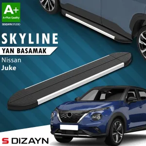 Nissan Juke 2019-Günümüz (F16) uyumlu 2 Skyline Aluminyum Yan Basamak 173 Cm 2019 Üzeri A+ Kalite modelleri Oto Aksesuar Shop'de. Kaliteli malzeme, hızlı kargo
