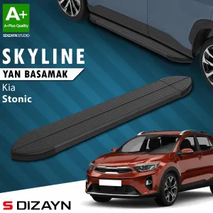 Kia Stonic 2017-Günümüz (YB CUV) uyumlu Skyline Siyah Yan Basamak 173 Cm 2017 Üzeri A+ Kalite modelleri Oto Aksesuar Shop'de. Kaliteli malzeme, hızlı kargo ve