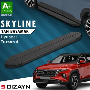 Hyundai Tucson 2020-Günümüz (NX4) uyumlu 4 Skyline Siyah Yan Basamak 173 Cm 2021 Üzeri A+ Kalite modelleri Oto Aksesuar Shop'de. Kaliteli malzeme, hızlı kargo