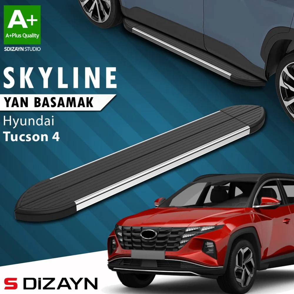 Hyundai Tucson 4 Skyline Krom Yan Basamak 173 Cm 2021 Üzeri A+ Kalite