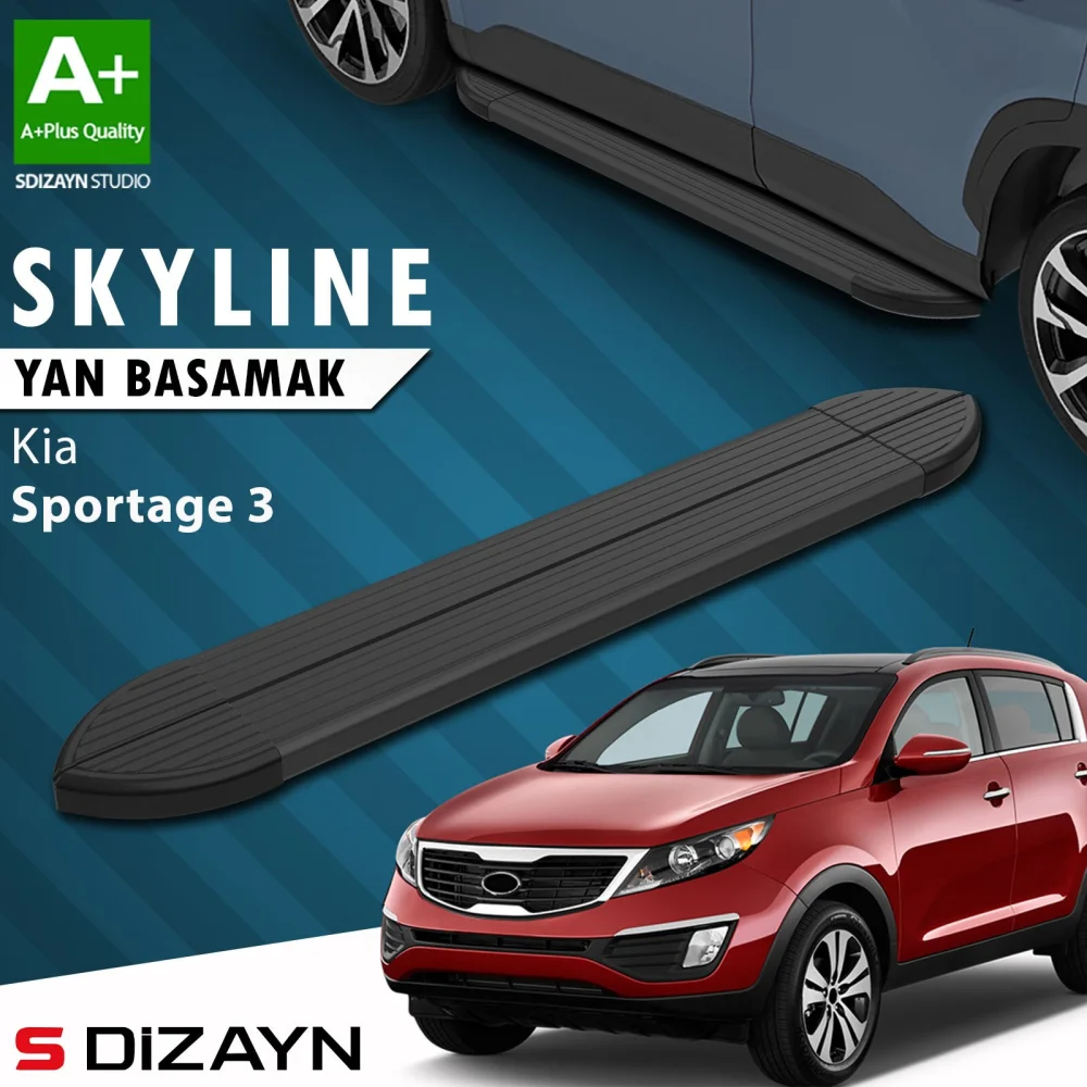Kia Sportage 3 Skyline Siyah Yan Basamak 173 Cm 2010-2016 A+ Kalite