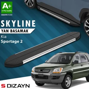 Kia Sportage 2004-2010 (KM) uyumlu 2 Skyline Krom Yan Basamak 173 Cm 2004-2010 A+ Kalite modelleri Oto Aksesuar Shop'de. Kaliteli malzeme, hızlı kargo ve