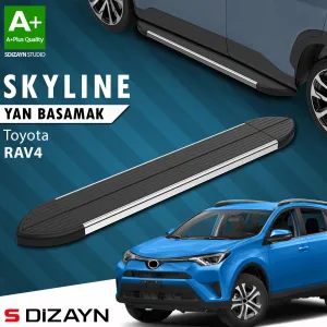 S-Dizayn Toyota Rav 4 4 Skyline Krom Yan Basamak 173 Cm 2013-2017 A+ Kalite thumb 1