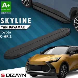 Toyota C-HR 2023-Günümüz (AX20) uyumlu 2 Skyline Siyah Yan Basamak 173 Cm 2023 Üzeri A+ Kalite modelleri Oto Aksesuar Shop'de. Kaliteli malzeme, hızlı kargo ve