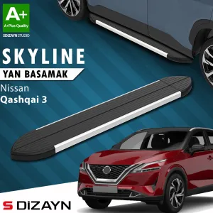 Nissan Qashqai 2021-Günümüz (J12) uyumlu 3 Skyline Aluminyum Yan Basamak 173 Cm 2021 Üzeri A+ Kalite modelleri Oto Aksesuar Shop'de. Kaliteli malzeme, hızlı