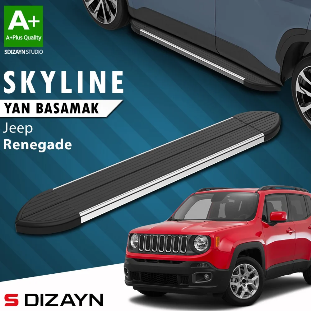 Jeep Renegade Skyline Krom Yan Basamak 173 Cm 2014 Üzeri A+ Kalite