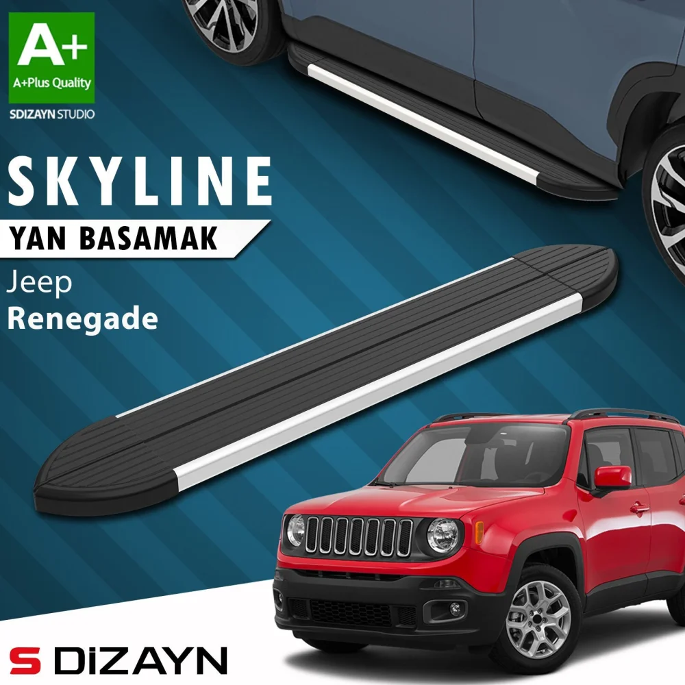 Jeep Renegade Skyline Aluminyum Yan Basamak 173 Cm 2014 Üzeri A+ Kalite