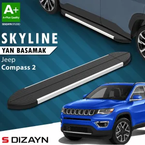 Jeep Compass 2017-Günümüz (MP) uyumlu 2 Skyline Aluminyum Yan Basamak 173 Cm 2017 Üzeri A+ Kalite modelleri Oto Aksesuar Shop'de. Kaliteli malzeme, hızlı kargo