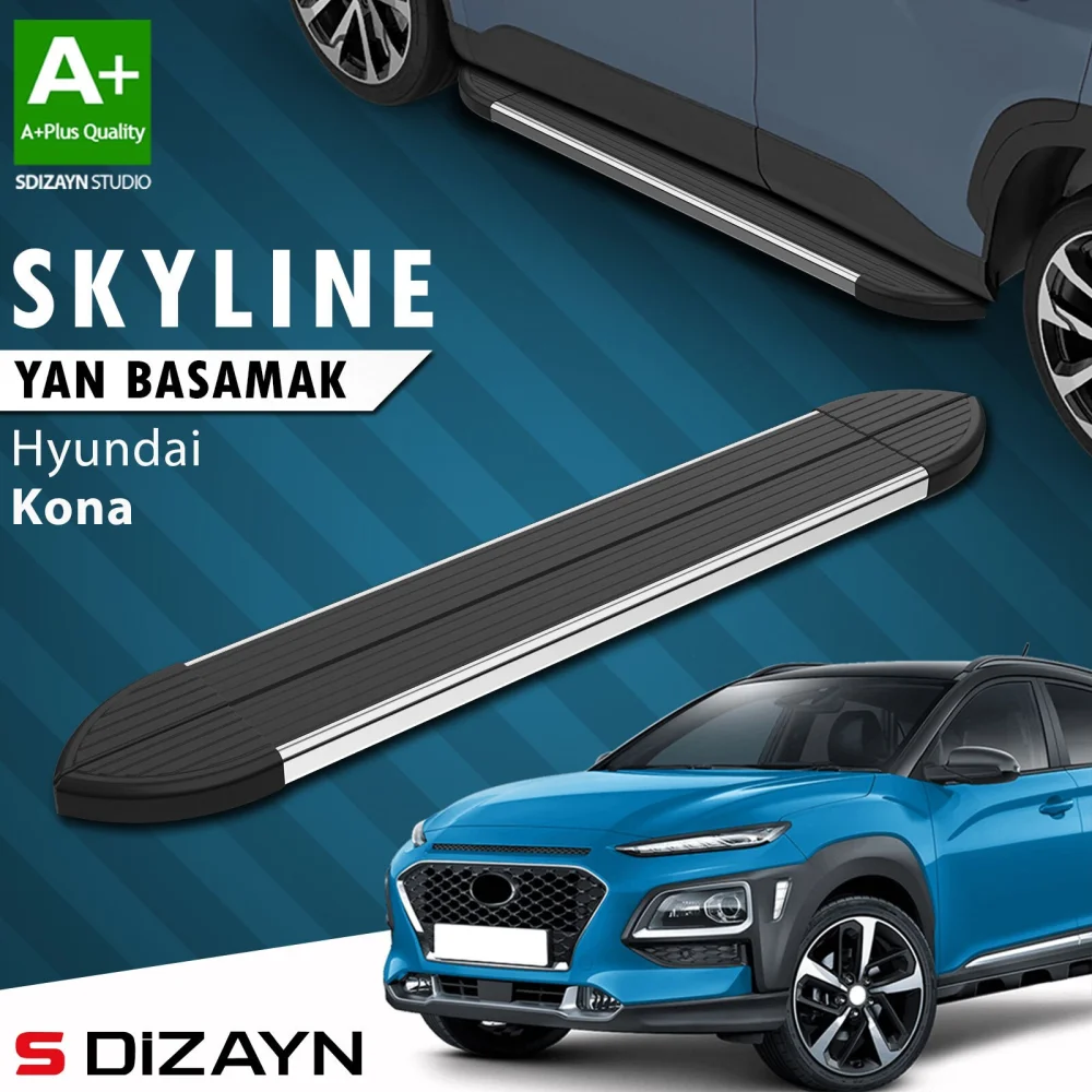 Hyundai Kona Skyline Krom Yan Basamak 173 Cm 2018-2023 A+ Kalite