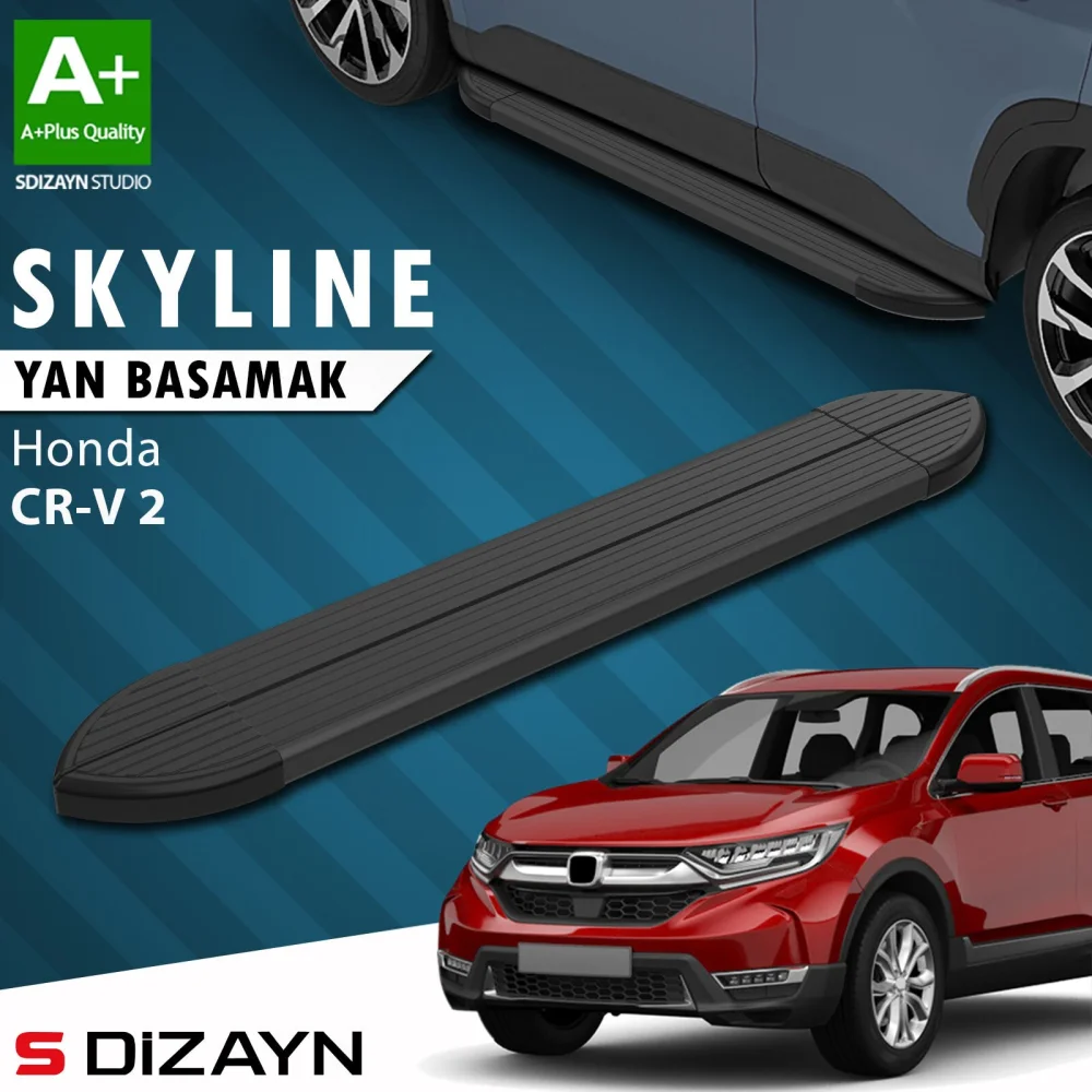 Honda CR-V 5 Skyline Siyah Yan Basamak 173 Cm 2018-2022 A+ Kalite