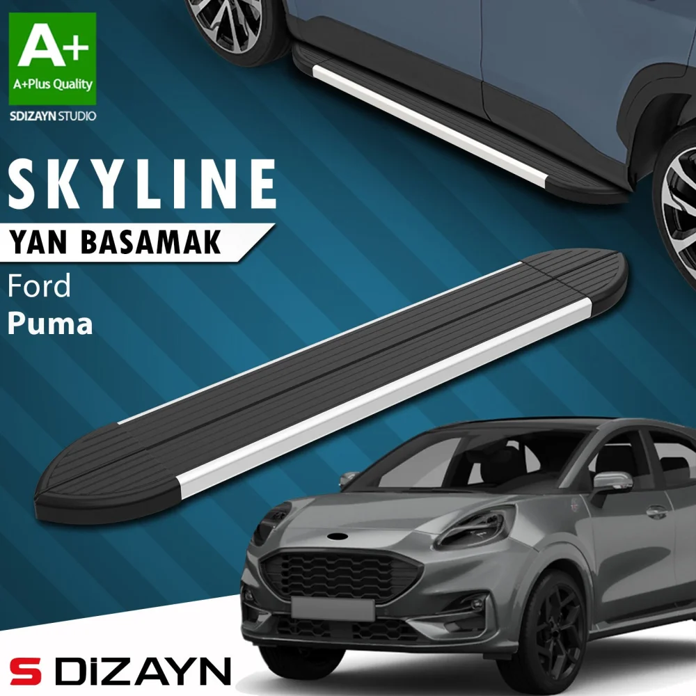 Ford Puma Skyline Aluminyum Yan Basamak 173 Cm 2019 Üzeri A+ Kalite