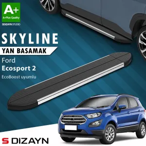 Ford EcoSport 2012-2023 (B515) uyumlu 2 Ecoboost EcoBoost 1.0 Skyline Krom Yan Basamak 173 Cm 2012-2022 A+ Kalite modelleri Oto Aksesuar Shop'de. Kaliteli