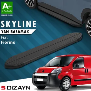 S-Dizayn Fiat Fiorino Skyline Siyah Yan Basamak 173 Cm 2008 Üzeri A+ Kalite thumb 1