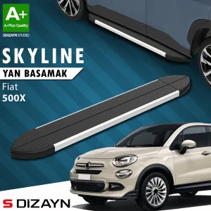 Fiat 500X 2014-2024 (Type 334) uyumlu Skyline Aluminyum Yan Basamak 173 Cm 2014 Üzeri A+ Kalite modelleri Oto Aksesuar Shop'de. Kaliteli malzeme, hızlı kargo