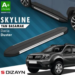 Dacia Duster 2010-2017 (HS) uyumlu Skyline Krom Yan Basamak 173 Cm 2009-2018 A+ Kalite modelleri Oto Aksesuar Shop'de. Kaliteli malzeme, hızlı kargo ve güvenli