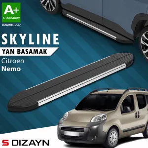 S-Dizayn Citroen Nemo Skyline Krom Yan Basamak 173 Cm 2008-2017 A+ Kalite thumb 1