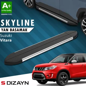 Suzuki Vitara 2015-Günümüz (LY) uyumlu 4 Skyline Krom Yan Basamak 163 Cm 2015 Üzeri A+ Kalite modelleri Oto Aksesuar Shop'de. Kaliteli malzeme, hızlı kargo ve
