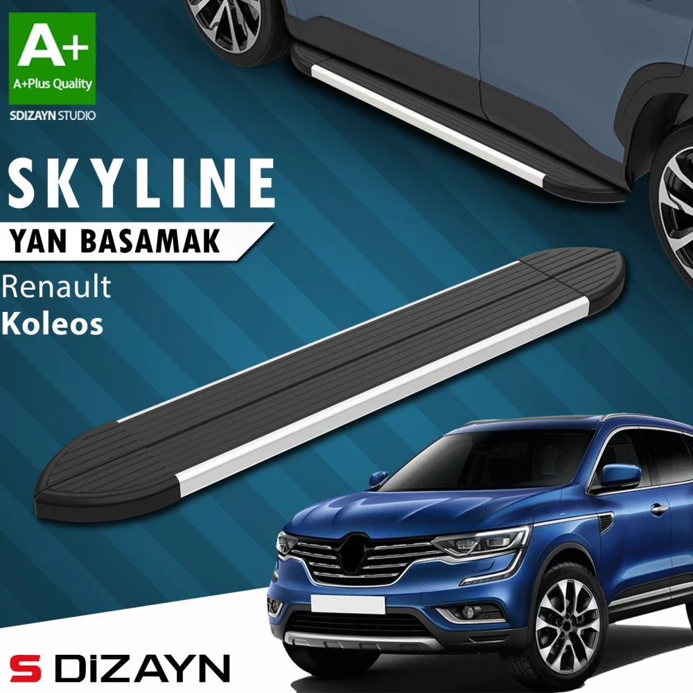 Renault Koleos 2 Skyline Aluminyum Yan Basamak 163 Cm 2016 Üzeri A+ Kalite
