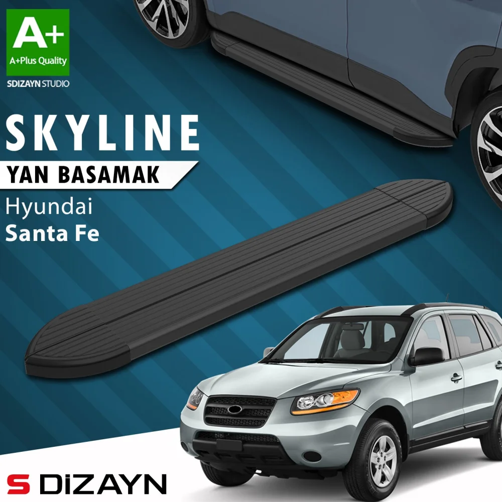 Hyundai Santa Fe Skyline Siyah Yan Basamak 163 Cm 2000-2006 A+ Kalite