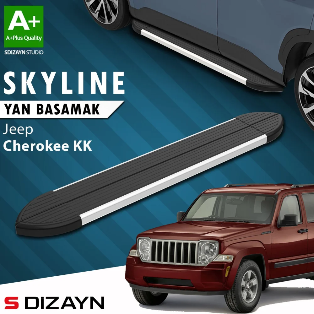 Jeep Cherokee KK Skyline Aluminyum Yan Basamak 153 Cm 2008-2012 A+ Kalite