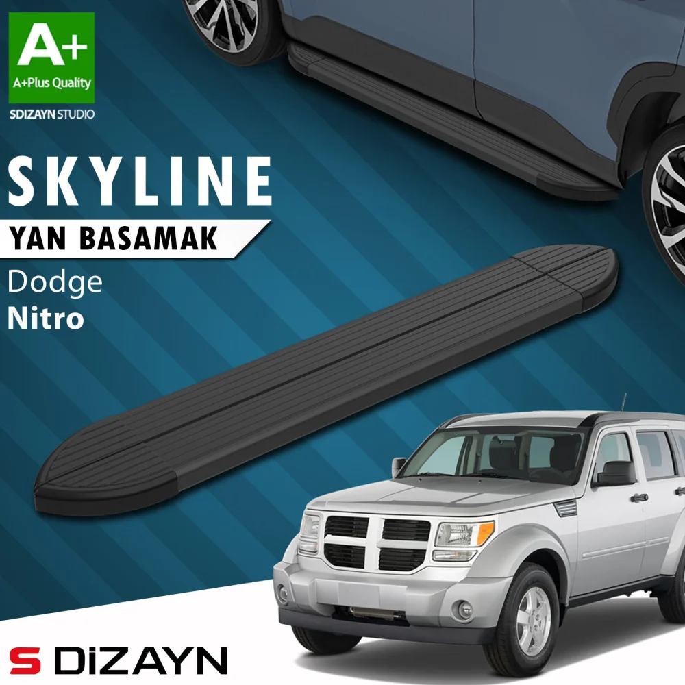 Dodge Nitro Skyline Siyah Yan Basamak 153 Cm 2007-2012 A+ Kalite
