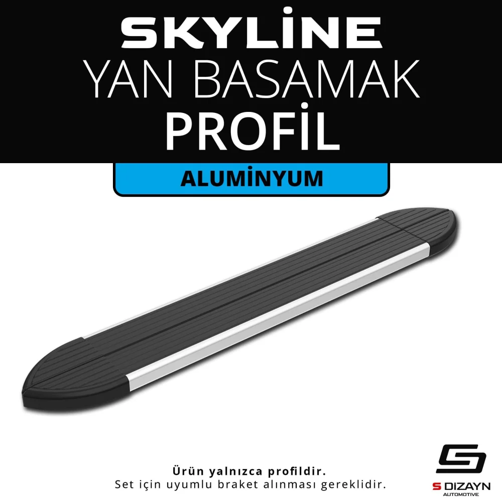 Skyline Aluminyum Yan Basamak Profil 173 Cm