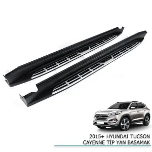 Hyundai Tucson Uyumlu 2016 - Oto Koruma Yan Basamak Oem Square Style(Kopya)