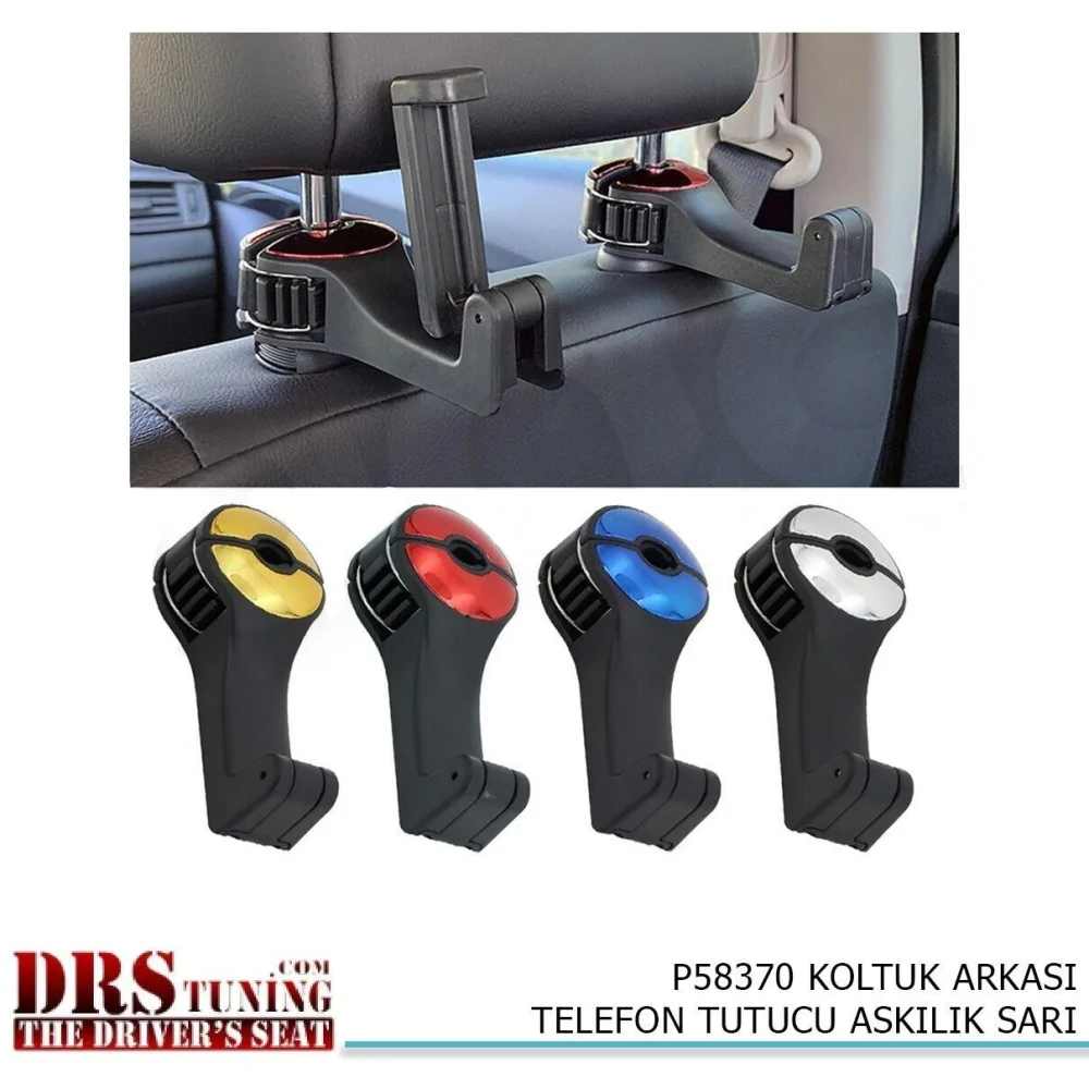 Koltuk Arkası Telefon Tutucu Askılık Kırmızı