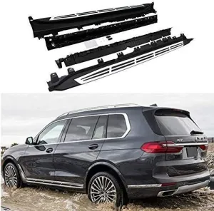 BMW X7 2018-Günümüz (G07) uyumlu 2019 Yan Basamak Side Step Square Style modelleri Oto Aksesuar Shop'de. Kaliteli malzeme, hızlı kargo ve güvenli alışverişle