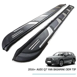 Audi Q7 2015-Günümüz (4M) uyumlu 2016 Sonrası Yan Basamak Oem Model modelleri Oto Aksesuar Shop'de. Kaliteli malzeme, hızlı kargo ve güvenli alışverişle hemen