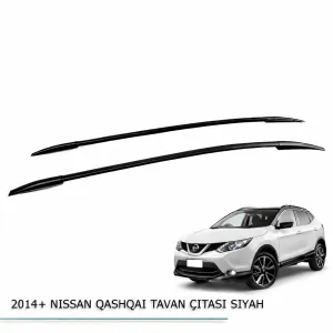 Nissan Qashqai 2013-2021 (J11) uyumlu 2014-2018 Tavan Çıtası Parlak Siyah modelleri Oto Aksesuar Shop'de. Kaliteli malzeme, hızlı kargo ve güvenli alışverişle