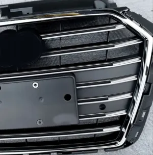 Audi A3 Uyumlu 13-17 Panjur S3 Siyah-Krom - Görsel 2
