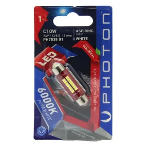 Photon uyumlu C10W 41mm 24v Sofit Led Tekli Blister modelleri Oto Aksesuar Shop'de. Kaliteli malzeme, hızlı kargo ve güvenli alışverişle hemen inceleyin.