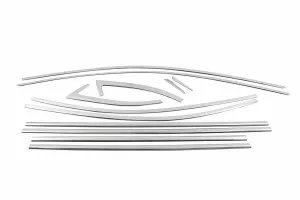 Skoda Uyumlu Super-B 2015-2022 12 Parça Cam Çerçevesi - Görsel 3