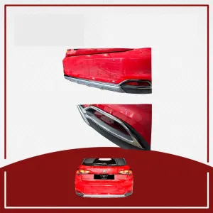 Fiat Uyumlu Egea HB Cross Arka Tampon Reflektör Çıtası Paslanmaz Çelik thumb 2