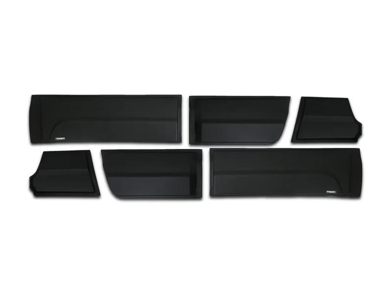 VOLKSWAGEN AMAROK 2012 Set 6 Parça Kapı Kaplama 9203 Siyah Mat Asa Kum Desen Standart