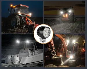 Offroad sis lambası 4 led beyaz 20w 12-30v adet uzun kablosuz /  LASS399 thumb 5