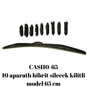 oto uzay uyumlu 10 aparatlı hibrit silecek kilitli model 65 cm / CASI10-65 modelleri Oto Aksesuar Shop'de. Kaliteli malzeme, hızlı kargo ve güvenli alışverişle